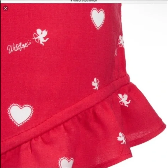 NWT Wildfox Hearts & Arrows Pajama Romper - Picture 4 of 6